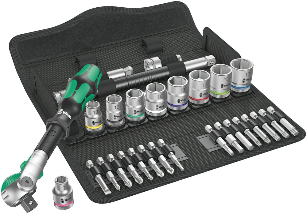 Wera Ratelset 8100 SB 6 Zyklop Speed 3/8" Metrisch 26-Delig