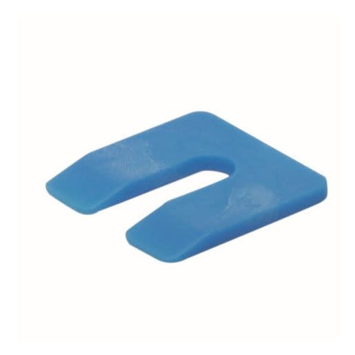 GB Uitvulplaat Met Sleuf 4mm Kunststof Blauw 144st 34604