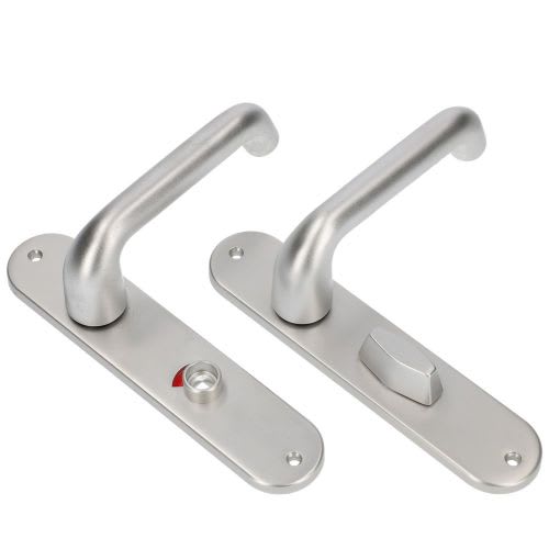 AMI Deurkrukgarnituur 386 WC8/72 F1 Alu Rond Rotaveer 200/1/7 Voor Deurdikte 38-42mm