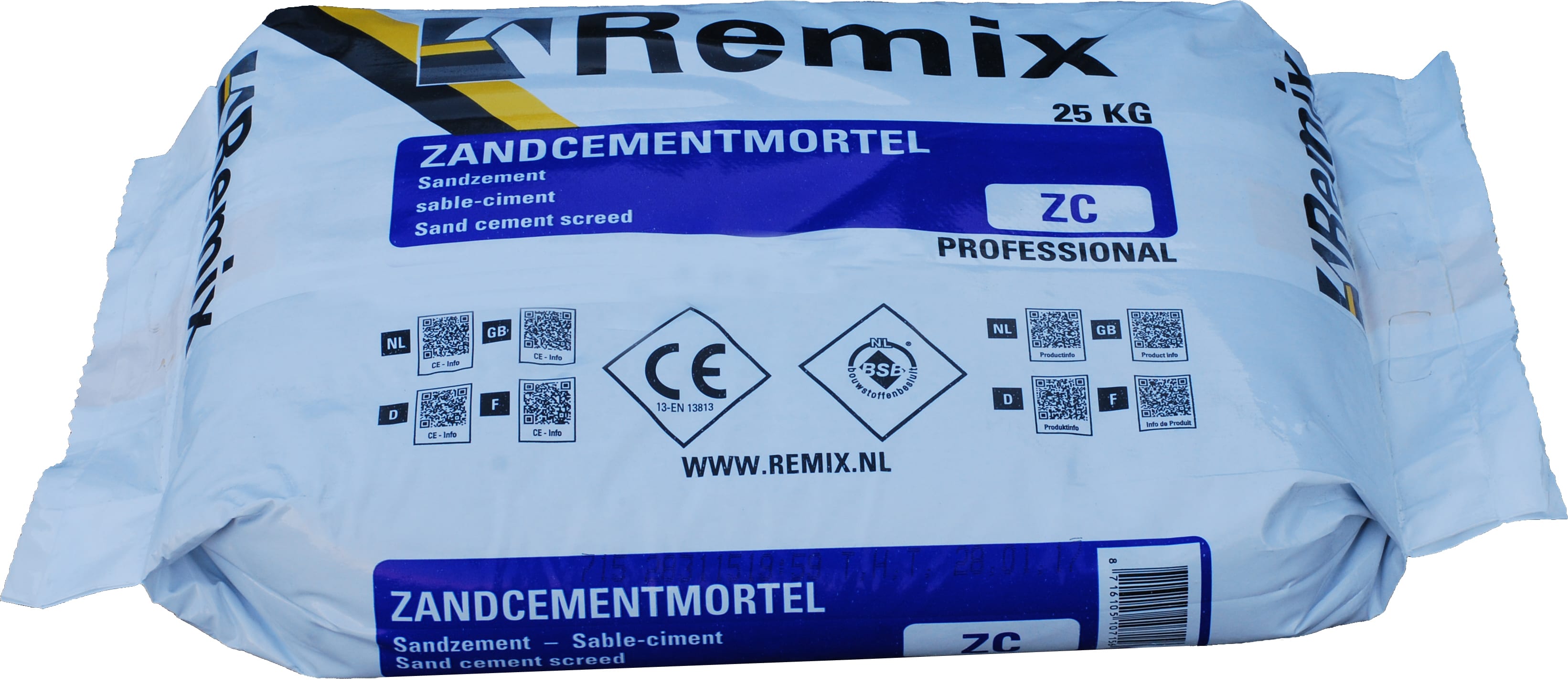 Remix Zandcementvloermortel ZC 20-50mm 25kg