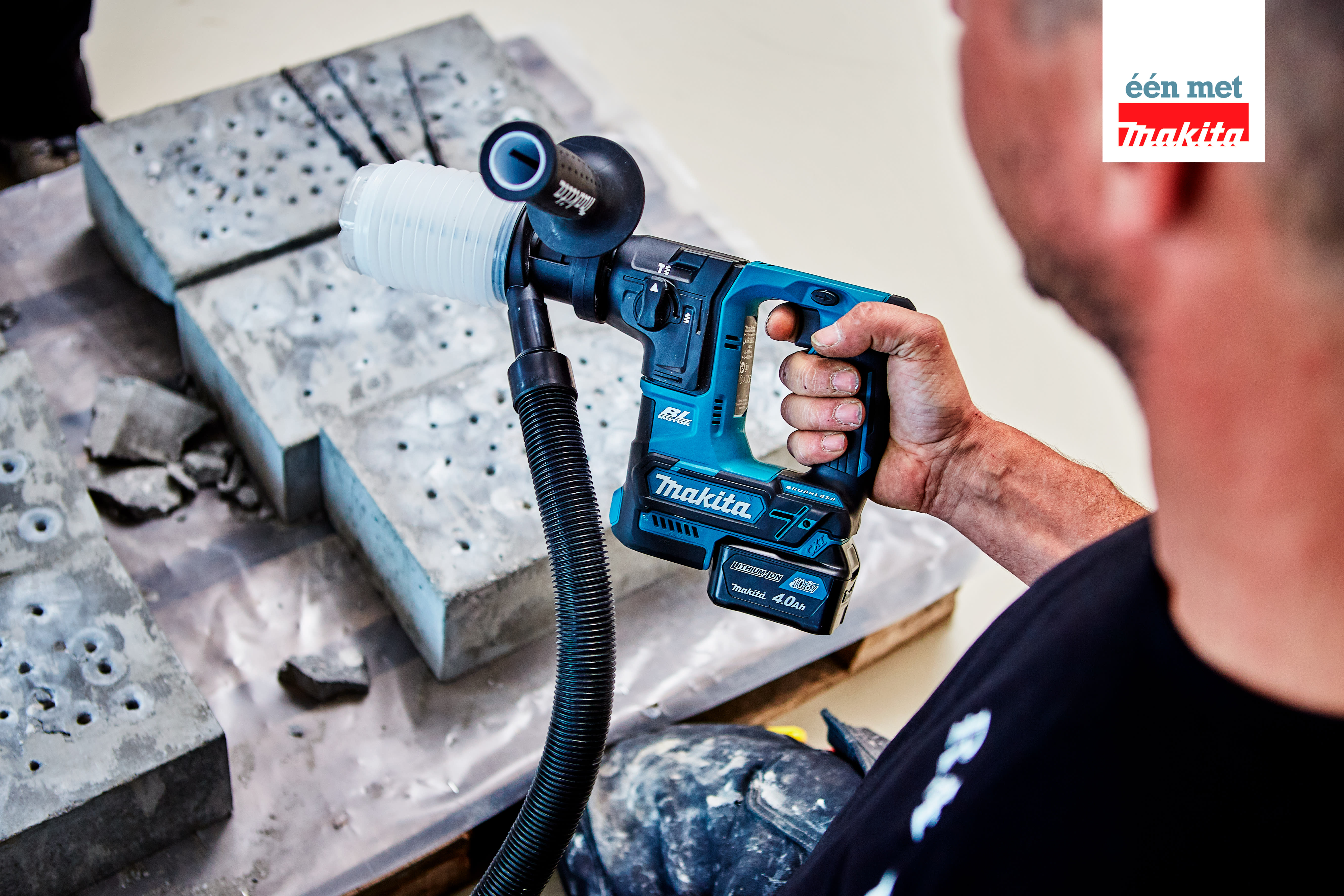 Product afbeelding voor Makita Accu Boorhamer HR166DZJ 10,8V