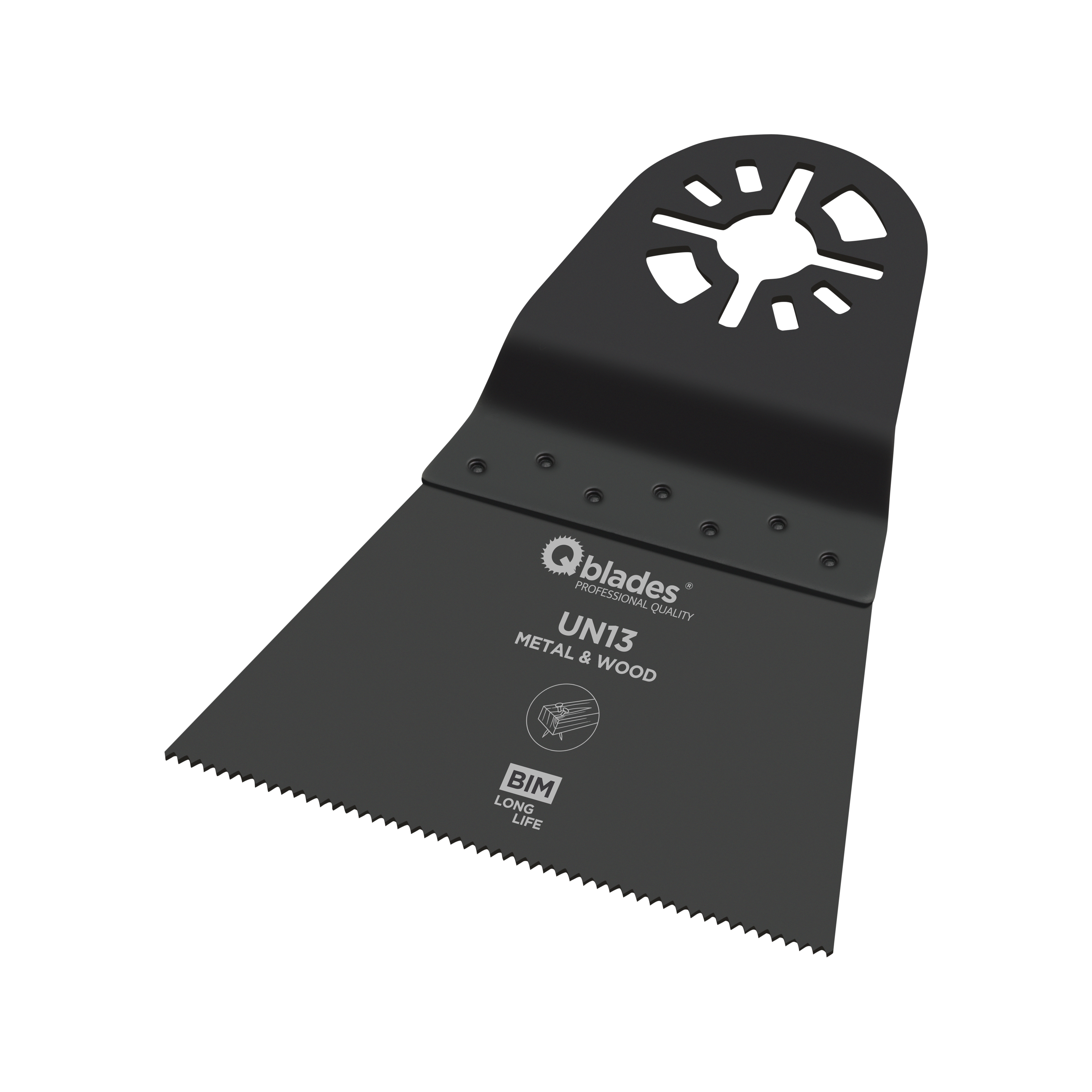 Product afbeelding voor Qblades Multitoolzaagblad UN13 68x42mm Bi-Metaal 1st