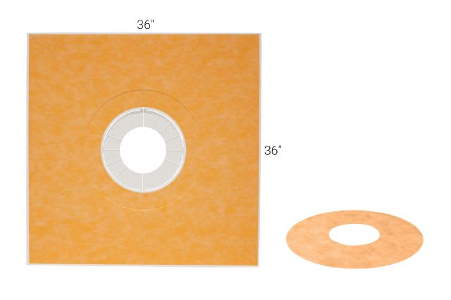 Product afbeelding voor Schlüter KERDI-SHOWER-TT Hellingsplaat Voor Centrale Afvoer 91x91cm 22mm KST915BF