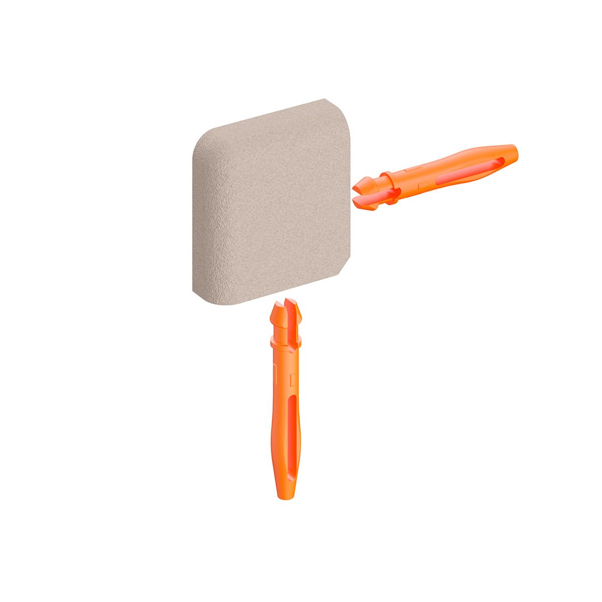 Product afbeelding voor Schlüter JOLLY-TSC Uitwendige Hoek Decoratief Wandafsluitprofiel 11mm Alu Structuur Gecoat Crème EV/J110TSC