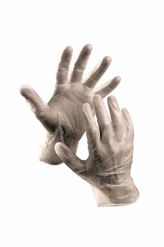 Cerva Wegwerphandschoen Rail Vinyl Maat 9 100st