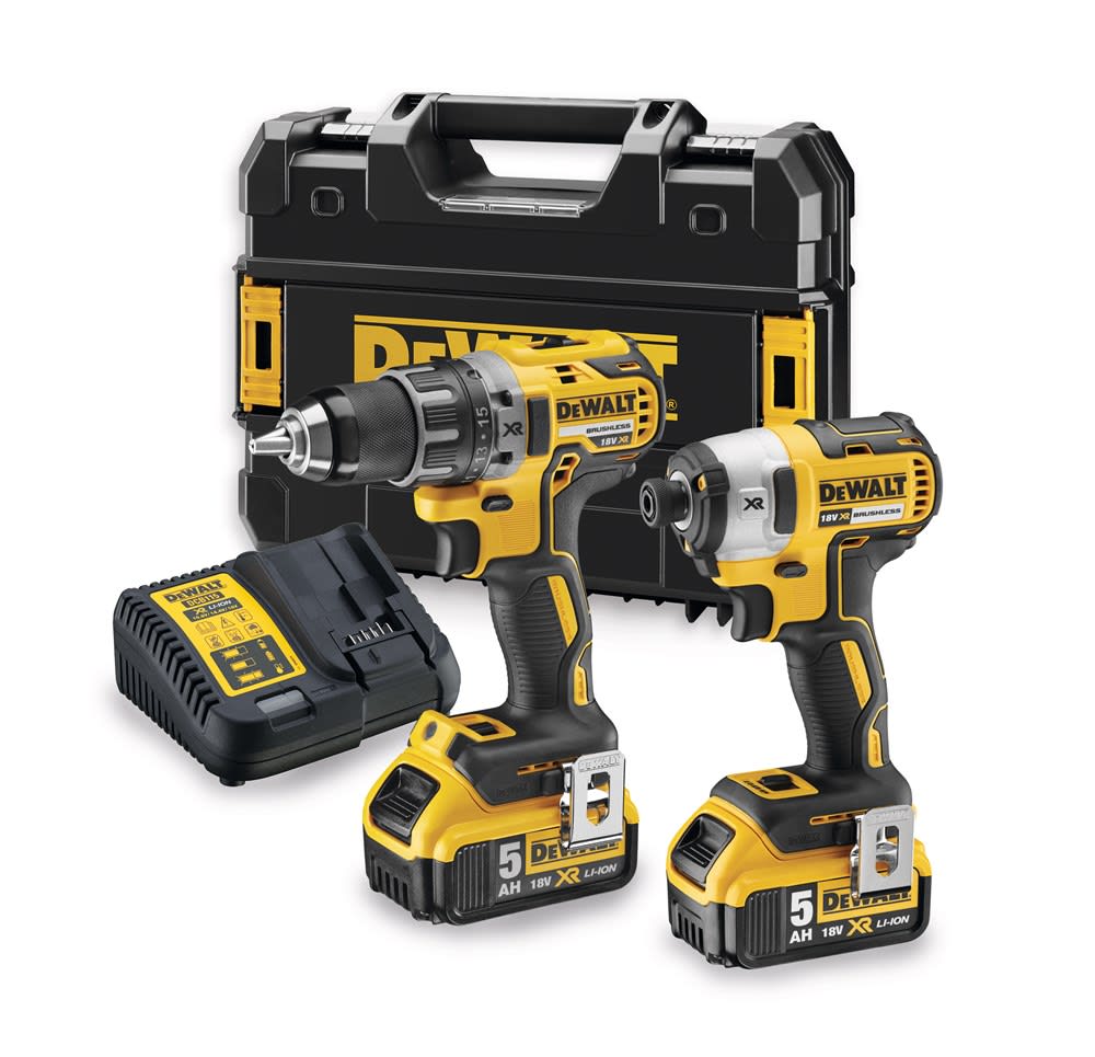 DeWALT Accu Comboset DCK268P2T 18V XR Accuboor/Slagschroevendraaier 2x5,0Ah