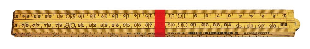 Sola Timmermansduimstok Hout 1m 4-delig Geel