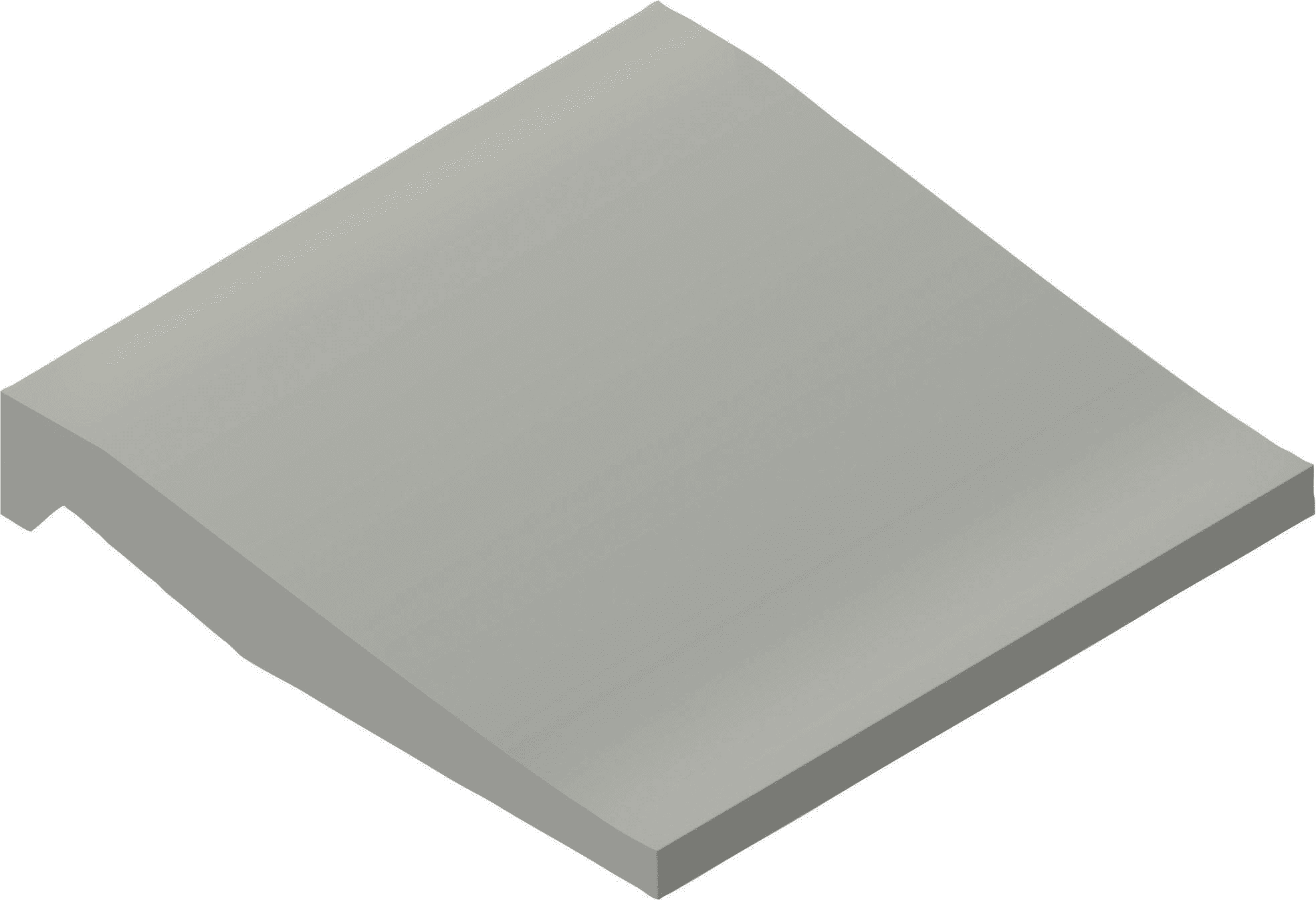 Product afbeelding voor Villeroy & Boch Douchebakplint Pro Architectura 3.0 Secret Grey 10x10cm Mat R10 3007C3600010