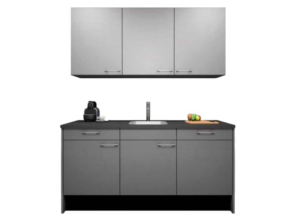Product afbeelding voor Procasa Keuken 180cm Compleet Grey Inclusief Vaatwasser Volledig Geintegreerd