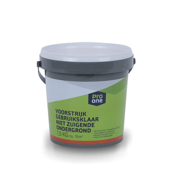 ProOne Voorstrijk Gebruiksklaar 1.5kg Niet Zuigende Ondergrond