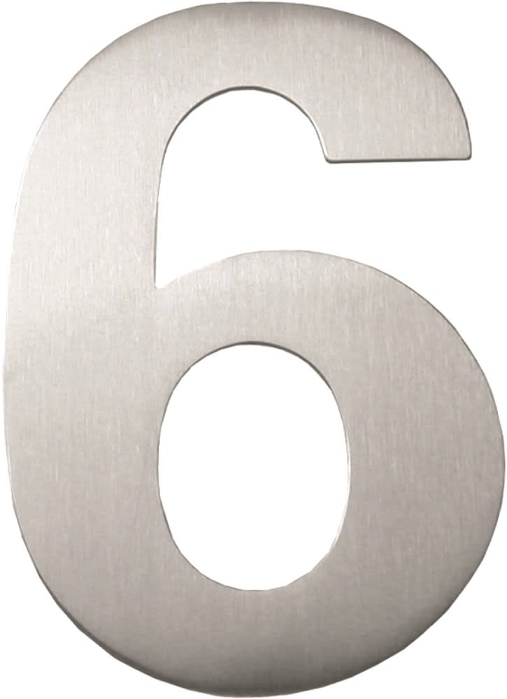 Oxloc Huisnummer 6/9 70x120mm RVS