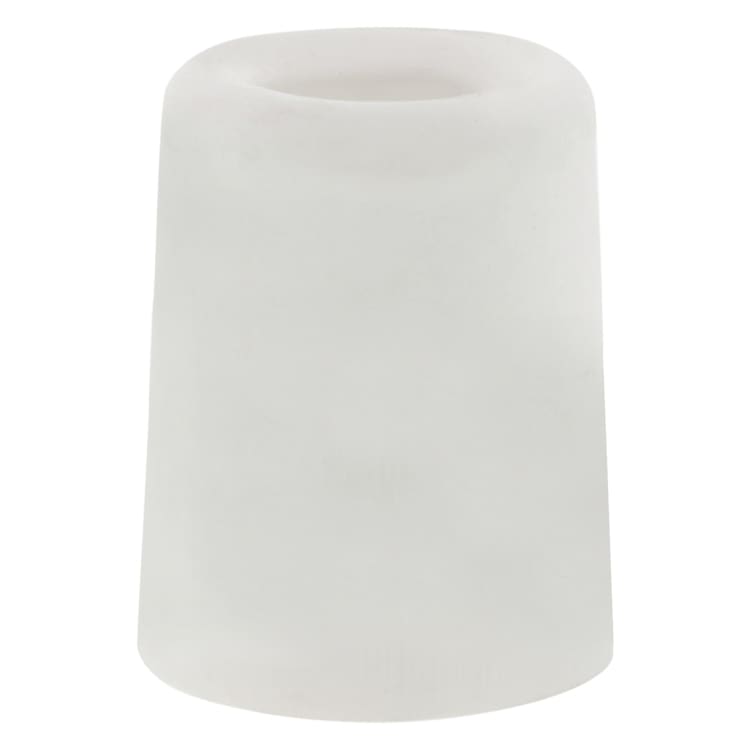 Deurbuffer 50x30mm Rond Rubber Wit