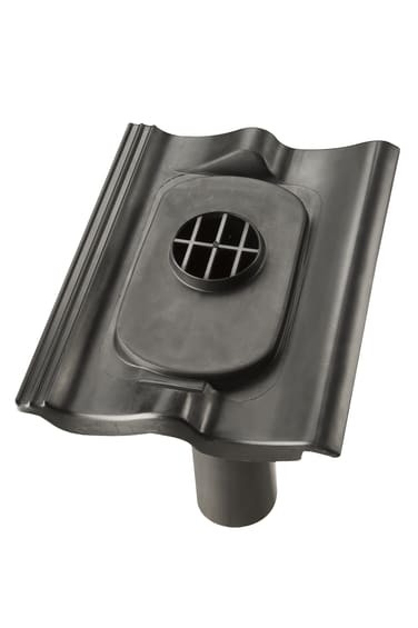 Product afbeelding voor Ubbink Rioolontluchtingspan Sneldek 5-55 Graden 1-pans Zwart