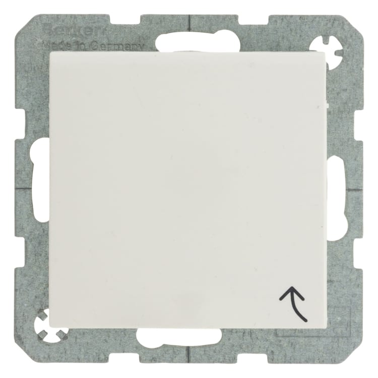 Product afbeelding voor Berker Contactdoos S1 Inbouw 1-Voudig Randaarde Met Klep Polarwit