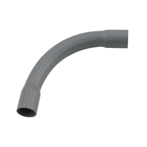 Bocht Installatiebuis 3/4 PVC Slagvast Grijs 3st