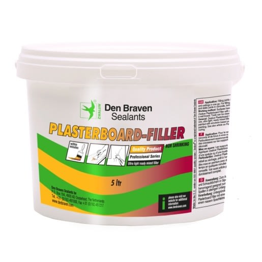 Product afbeelding voor Zwaluw Plasterboard Filler 5L Wit