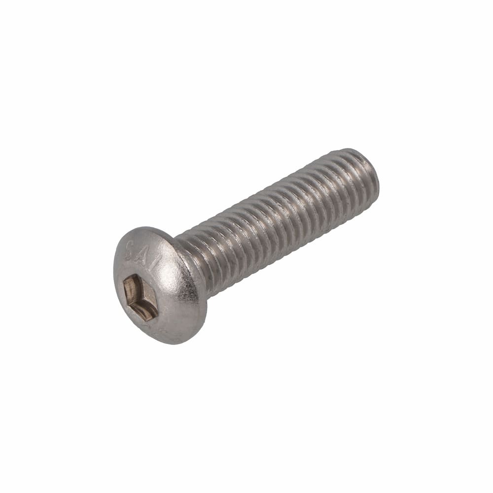 Binnenzeskantbout M6x25mm Laagbolkop IB-4 DIN7984 RVS A4 200st