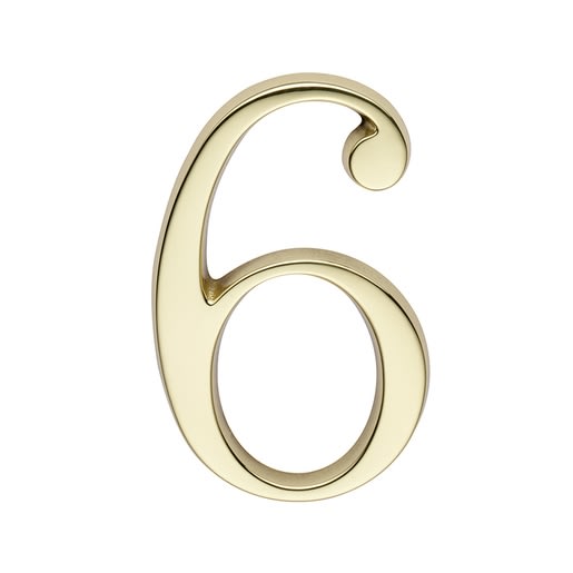 Skantrae Huisnummer Messing Nr 6 Titanium