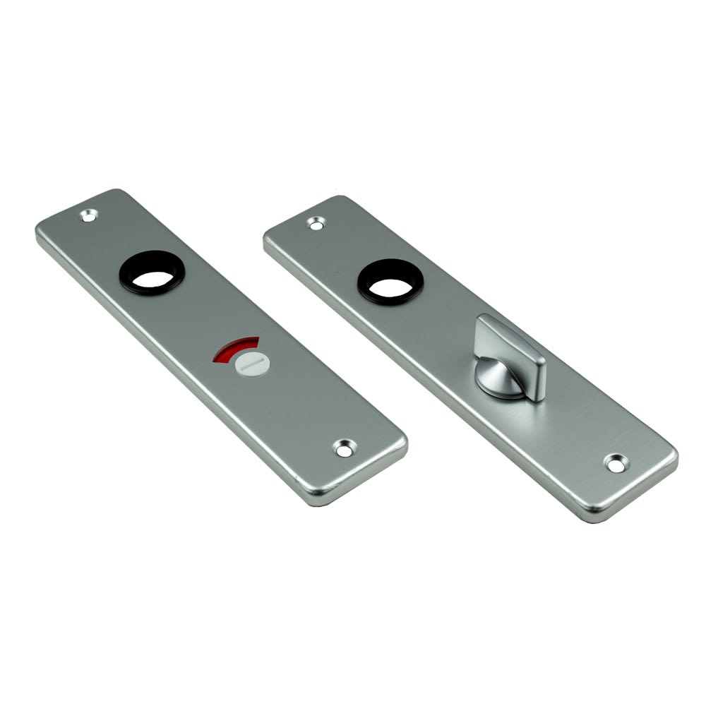 AMI Kortschild Recht Met Krukgat/WC-garnituur 180x41mm WC55/8 Aluminium F2