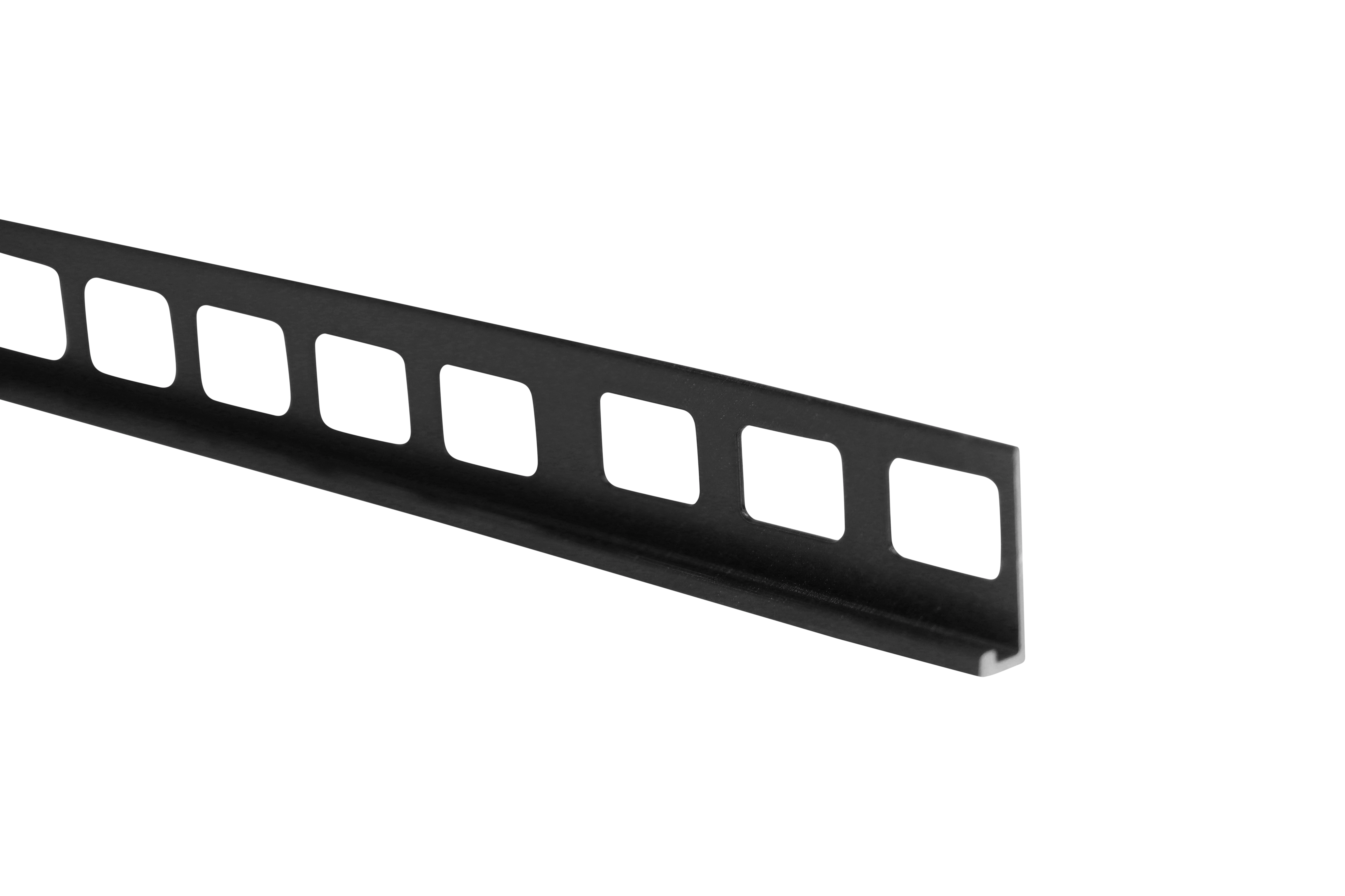 Pro-One Tegelprofiel 6mm 300cm Haaks Aluminium Mat Zwart