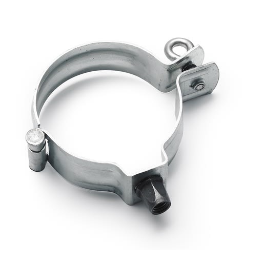 Wentzel Rheinzink Walsblank Zinken Scharnierpijpbeugel 80mm Met Moer M10