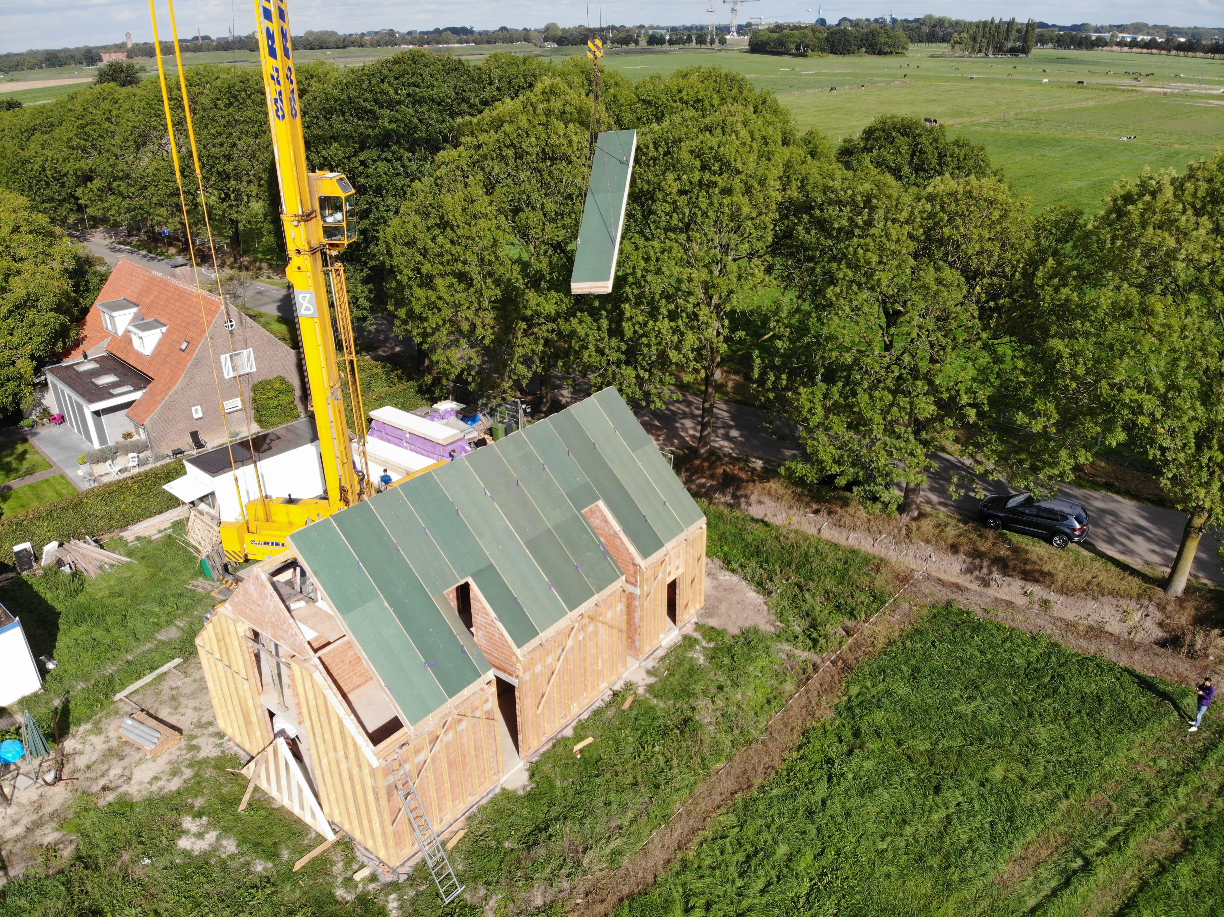 Isovlas VRD Dakelement Dubbel 284mm 120cm Rc=6,3 Rib 34x260mm Dampopen