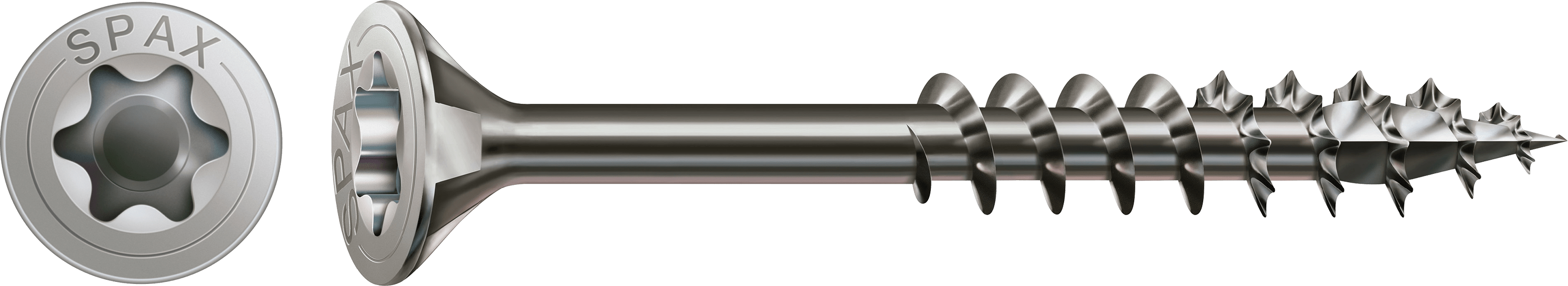 Spax Spaanplaatschroef 4x50/32mm Platkop TX-20 RVS A2 200st