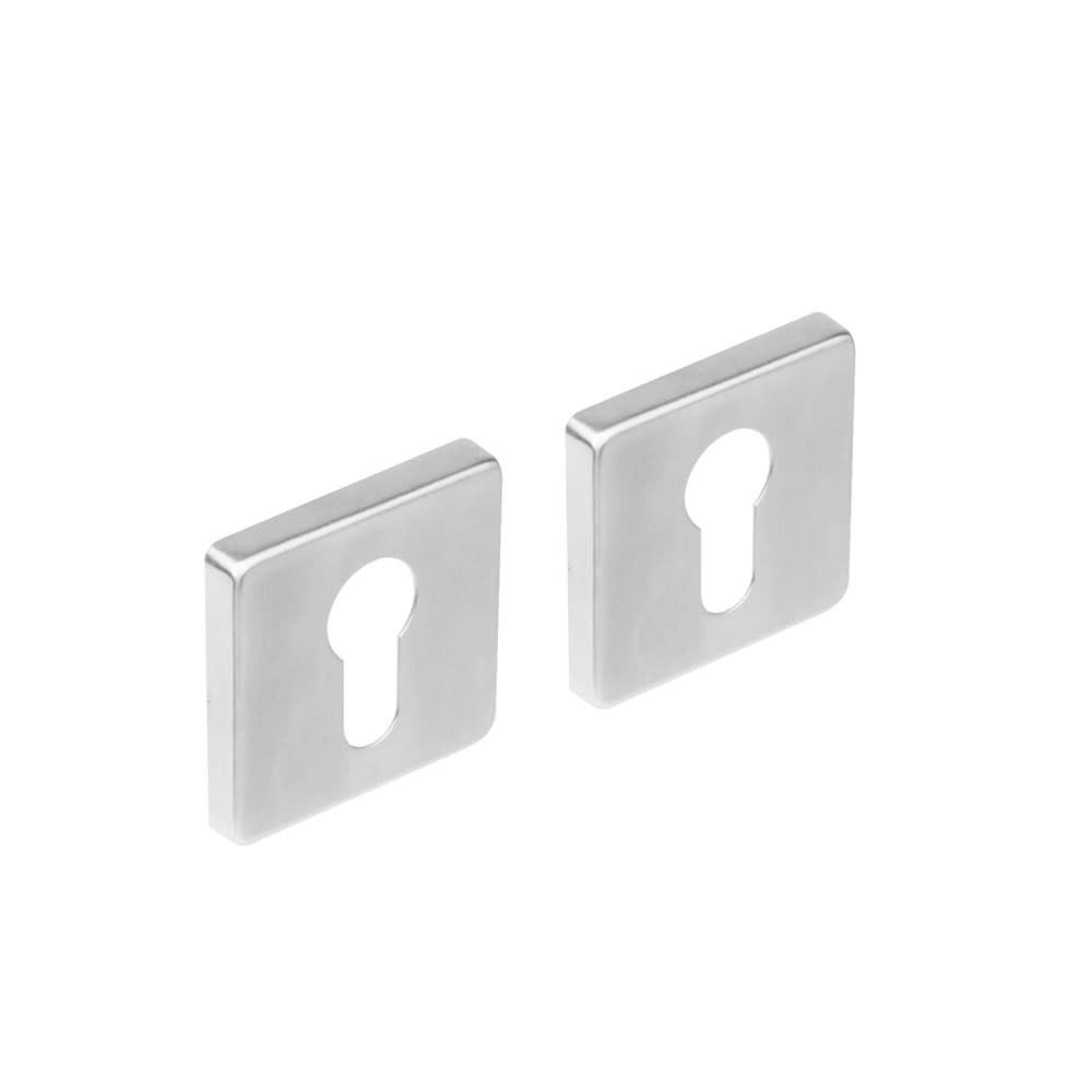 Intersteel Cilinderrozet Vierkant 1 Paar 8mm RVS