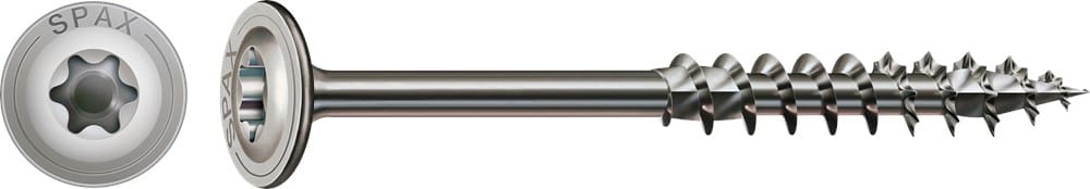 Spax Houtschroef 8x260/80mm Discuskop TX-40 RVS A2 50st