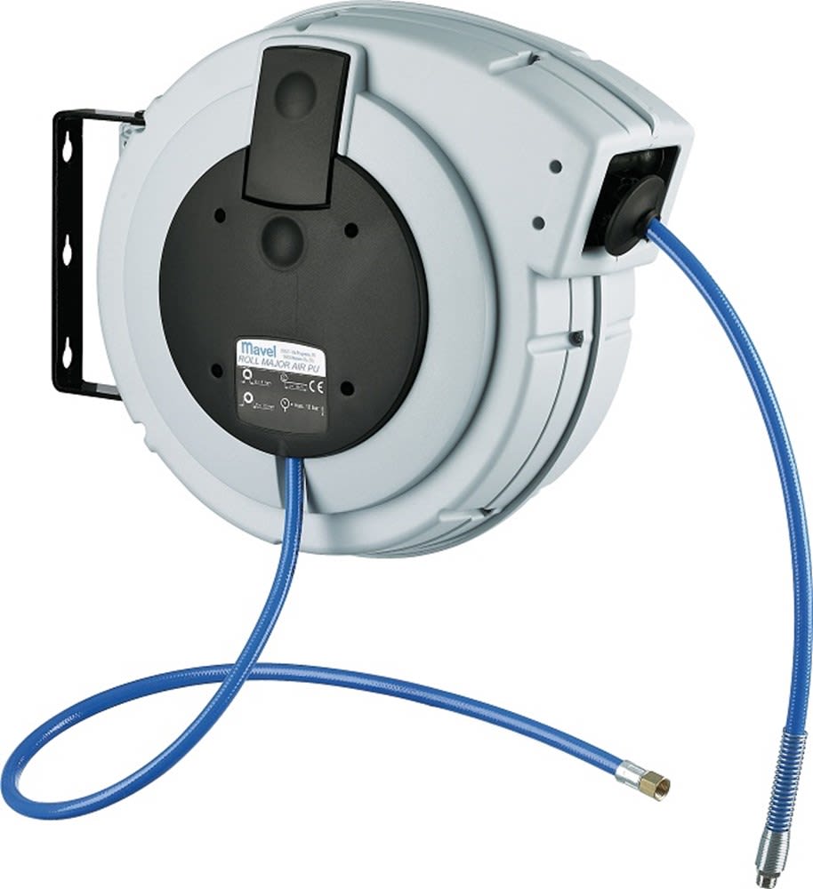 Mavel Wandluchthaspel Roll Major Plus Air 8mm 15m Grijs