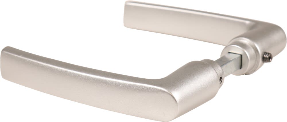 Oxloc Deurkruk Bordeaux Blokmodel Omkeerbaar Deurdikte 40mm Aluminium F1 Mat Paar