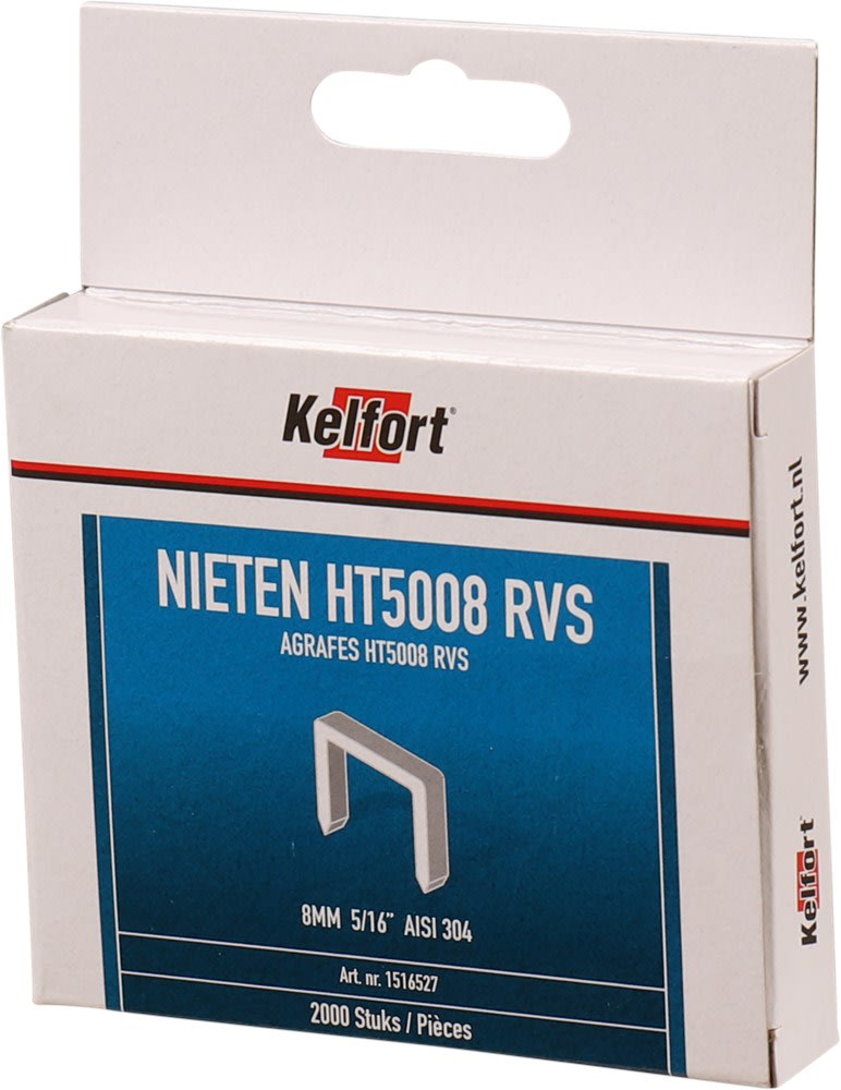 Kelfort Niet HT5008E 8mm Verzinkt 2000st
