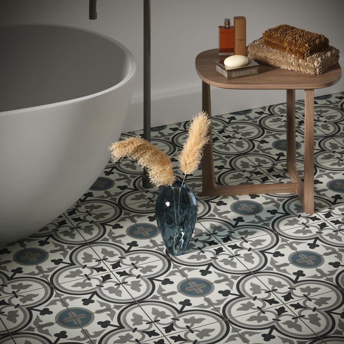 Product afbeelding voor Decortegel La Villette George Bleu 20x20cm 9mm Mat R9