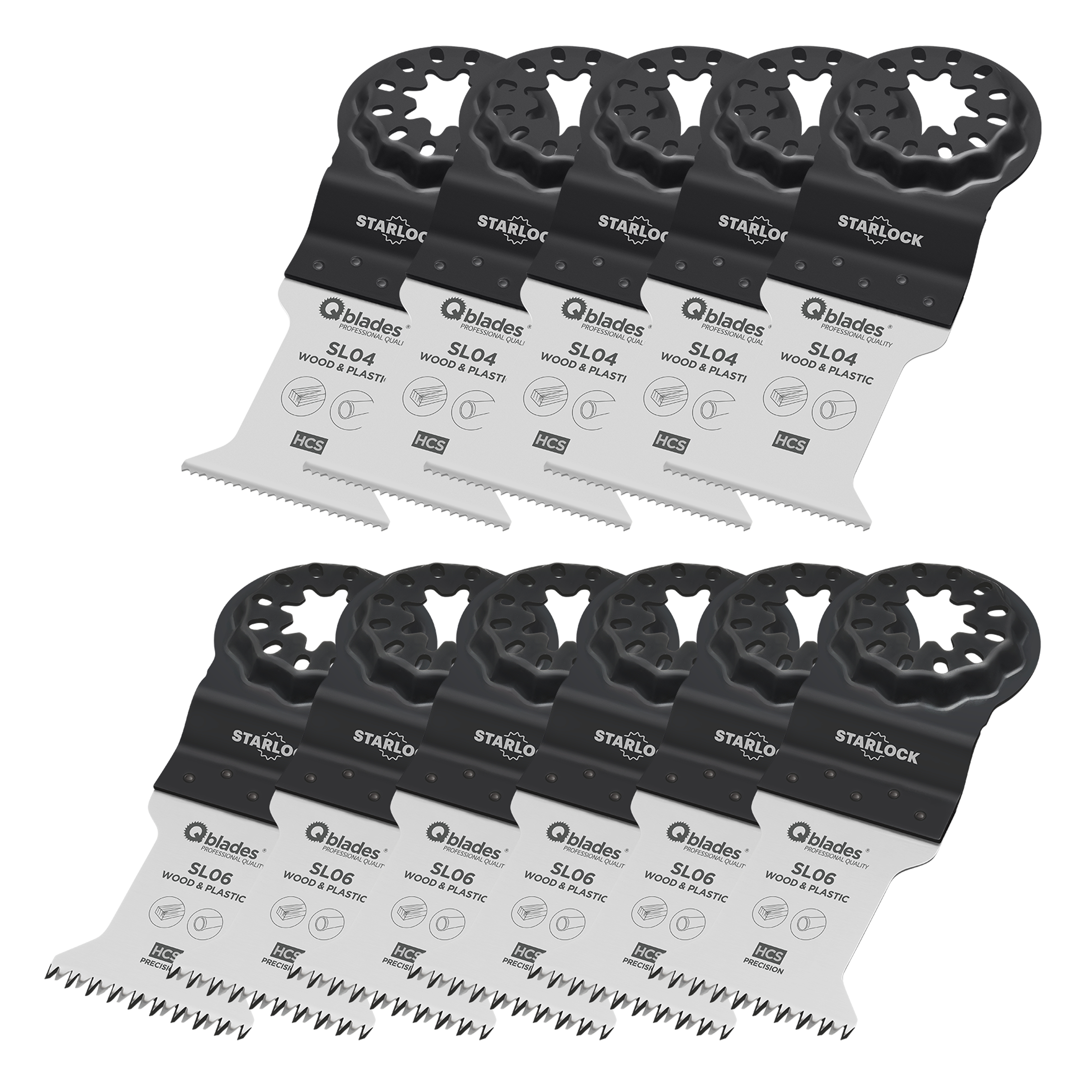 Qblades Zaagbladenset SL93 Voor Hout 11st