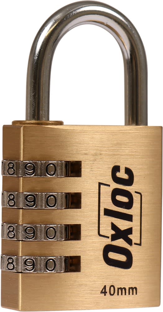 Oxloc Cijferhangslot 40mm Messing