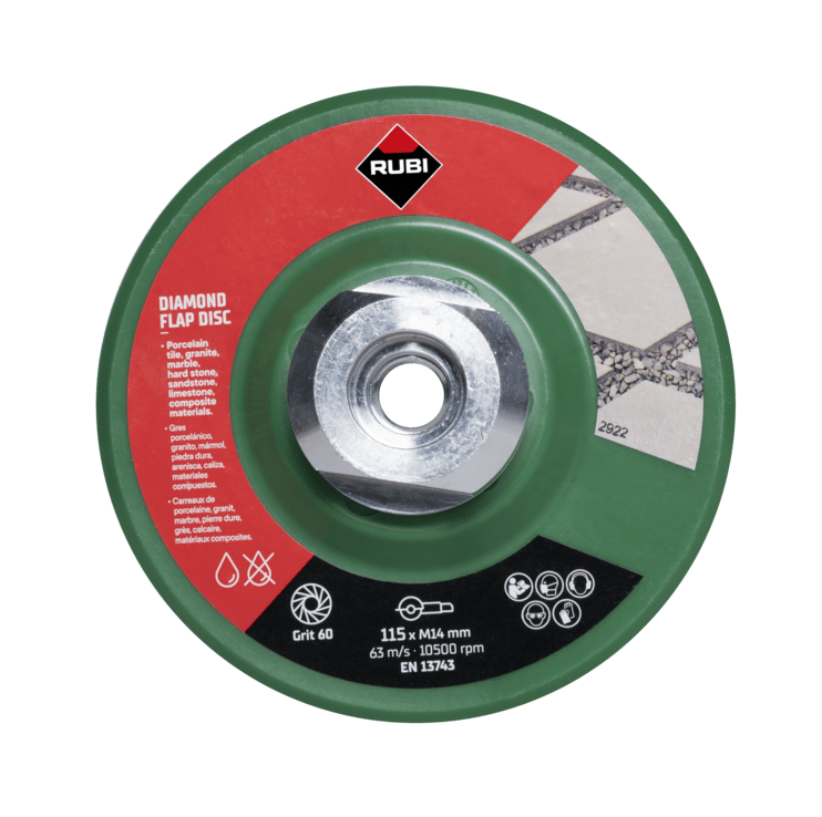 Product afbeelding voor Rubi Lamellenschijf Flap Disc 50/60 M14 115mm