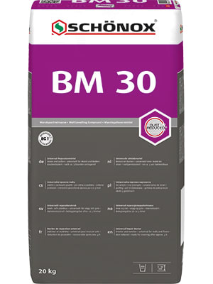 Schönox BM30 Betonuitvlakmortel 20kg Stofarm