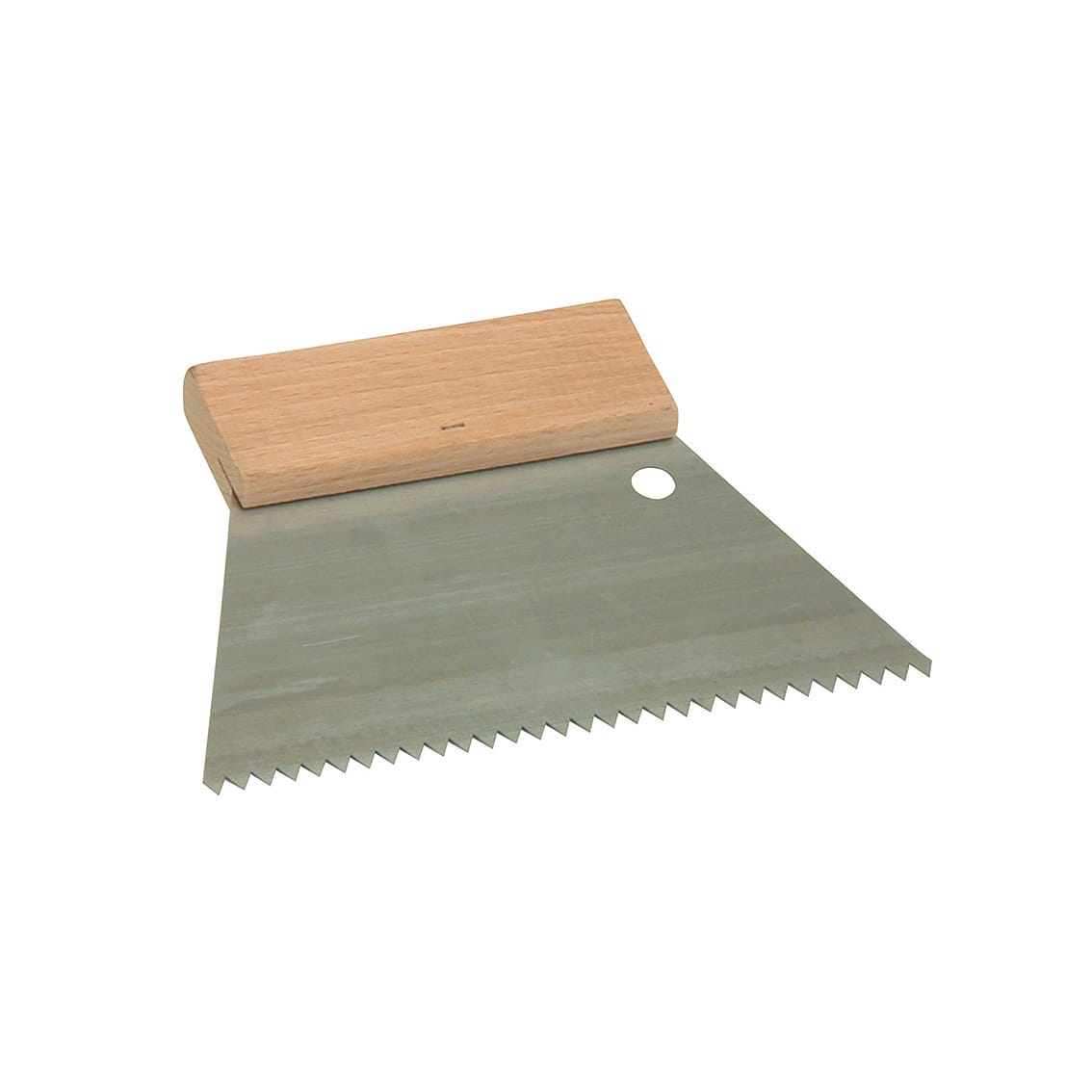 Super Prof Lijmkam Spits Getand 0,2x1,8x3,4mm 180mm Met Houten Greep