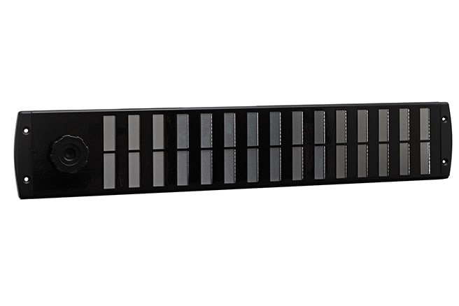 Schuifrooster Bold Line 500x90mm Aluminium Zwart