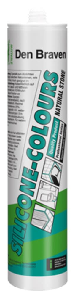 Zwaluw Siliconenkit Silicone-Colours Natural Stone 310ml Wit