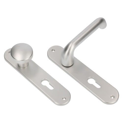 AMI Knopgarnituur 169/50 PC72 A/Z F1 Alu Rond Rotaveer 200/1/7 Vast Model Voor Deurdikte 38-42mm