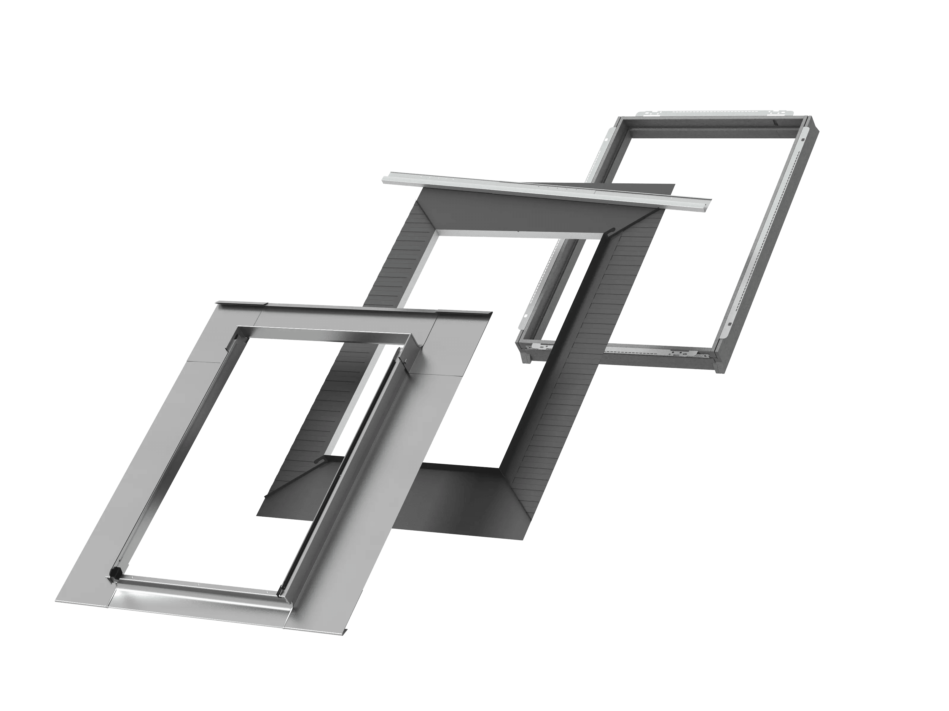 VELUX EDE SK06 2300 Gootstuk Staande Naad Zink BDX+BFX