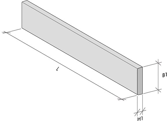 Product afbeelding voor Holonite Plint 40x10mm 100cm Antraciet