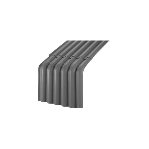 Ecolor Knikstuk 400-600mm Dakhelling 45gr Rechts Donkergrijs