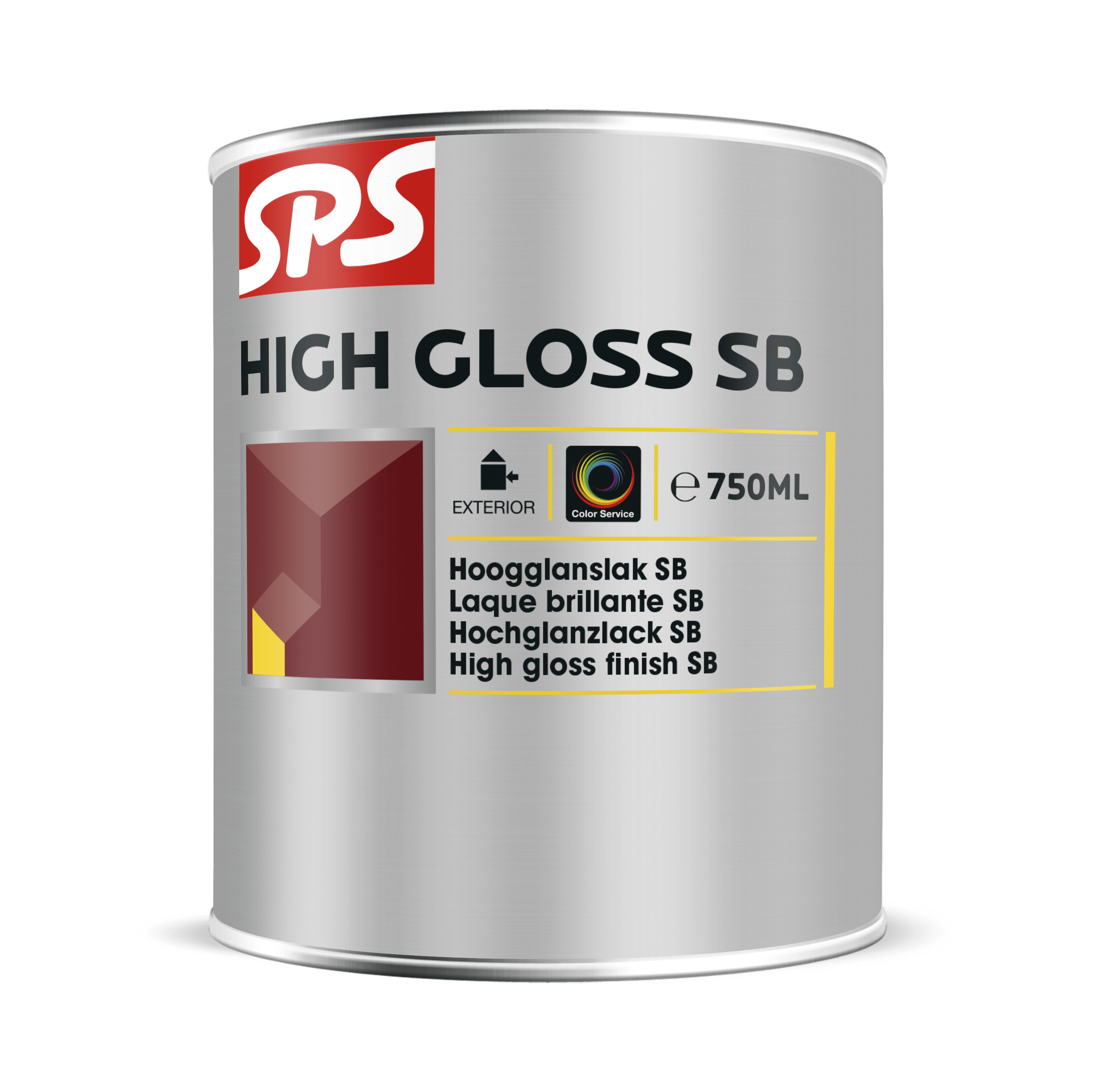 SPS High Gloss SB Hoogglanslak Buiten 750ml Wit