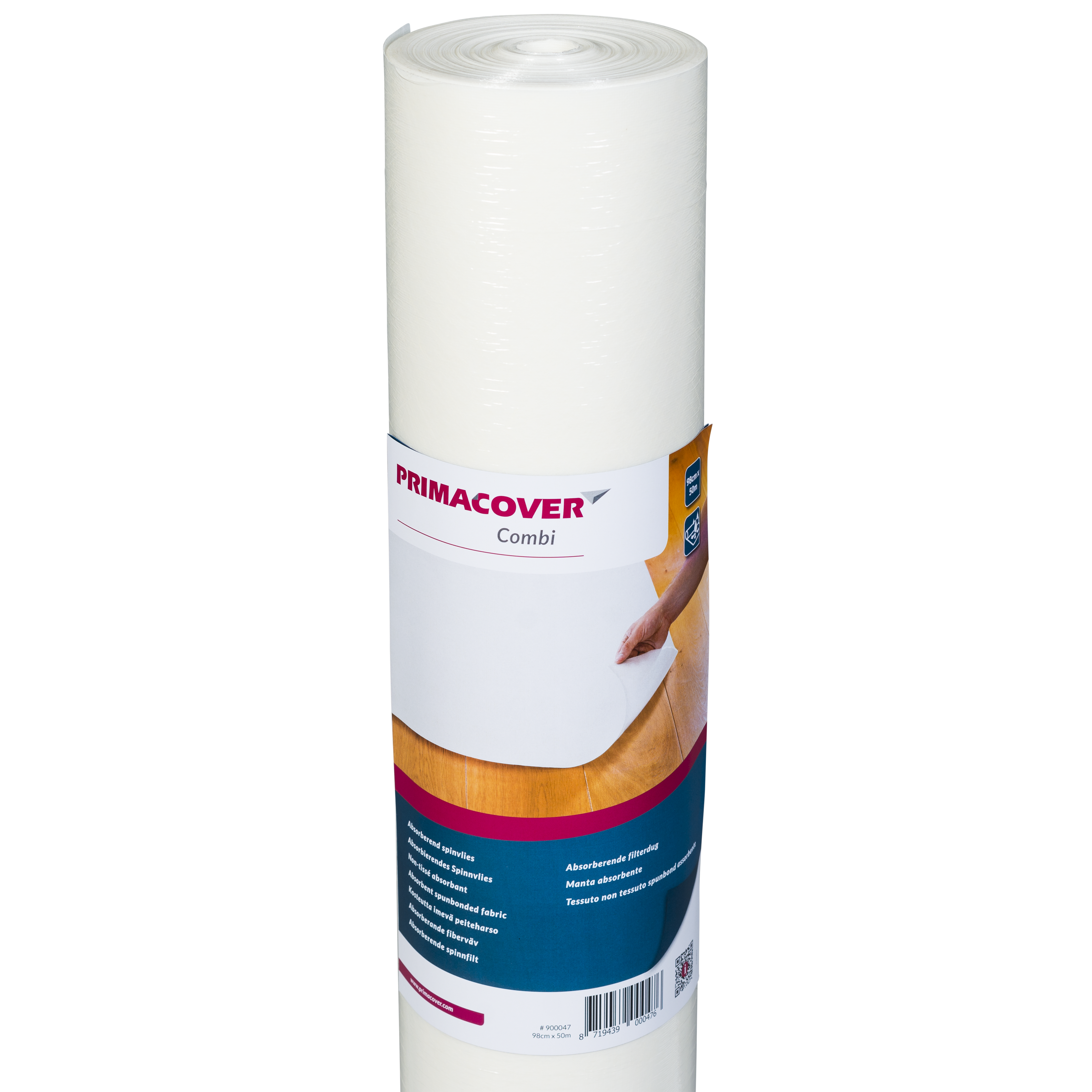 PrimaCover Afdekvlies Combi 0.98x50m Wit Zelfklevend