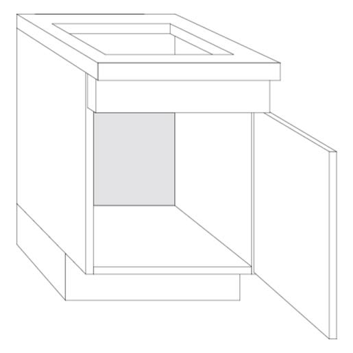 Bribus Onderkast voor Spoelunit ECO PG-1 OGM50-DB Links FSC Mix 70%