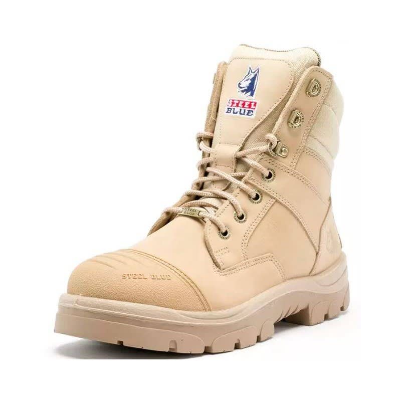 Steel Blue Veiligheidsschoen Southern Cross Zip Hoog S3 Maat 45 Beige