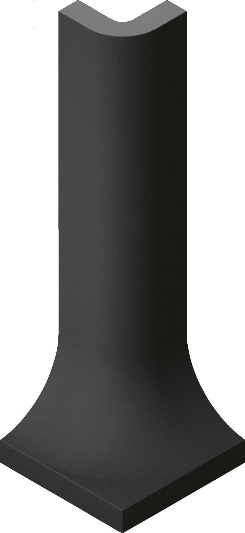 Villeroy & Boch Binnenhoek Pro Architectura 3.0 Pure Black 3x10cm Mat 2074C2910010