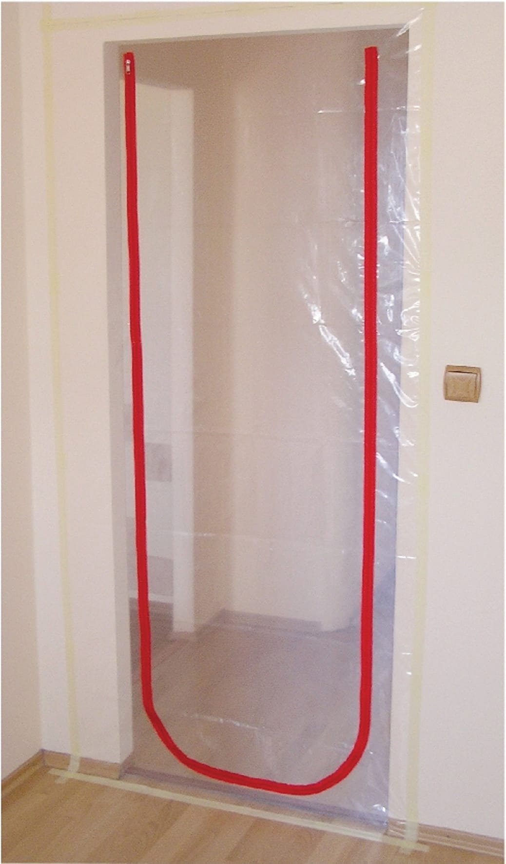 Stofstop Afsluitfolie 250x110cm Met Rits